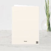 Carte de Noël - Chaleur, confort et joie (Dos)
