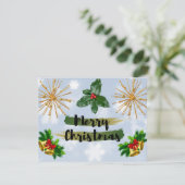 Carte de Noël Chaleur d'hiver (Debout devant)