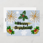 Carte de Noël Chaleur d'hiver (Devant / Derrière)