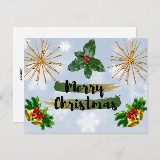 Carte de Noël Chaleur d'hiver (Devant / Derrière)