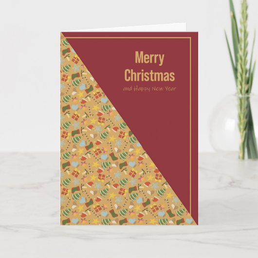 Carte de Noël Chaleureuse & Conviviale (Devant)