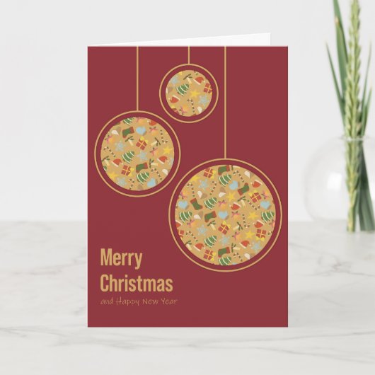 Carte de Noël Chaleureuse et Conviviale (Devant)