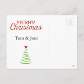 Carte de Noël Chalkboard (Dos)