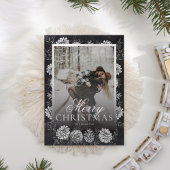 Carte de Noël Chalkboard Green