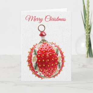 Carte de Noël Champignon Chanceux