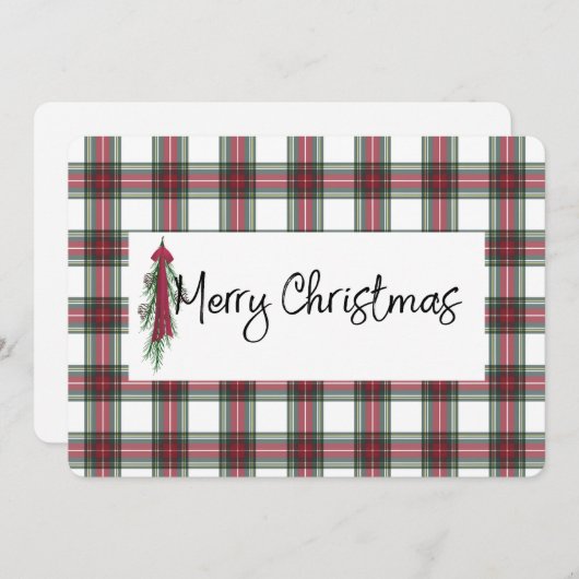 Carte de Noël chargée (Devant / Derrière)