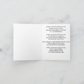 Carte de Noël Chat Arrosant Autour De La Tr De Noë (Intérieur)