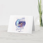Carte de Noël Chat Avec Petite Mice En Bas (Dos)