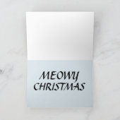 CARTE DE NOËL CHAT CALICO (TORTUE) (Intérieur)