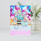 Carte de Noël Chat et Cactus (Debout devant)