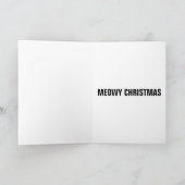 CARTE DE NOËL CHAT MIAOU (Intérieur)