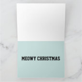 CARTE DE NOËL CHAT MIAOU GEANT (Intérieur)