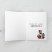 Carte de Noël | Chat Sphynx portant un chapeau de  (Intérieur)