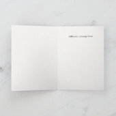 Carte de Noël Chaton à l'Envers (Intérieur)