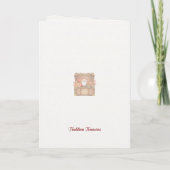 Carte de Noël Chaton à l'Envers (Dos)