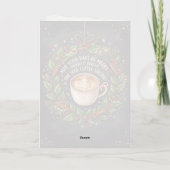Carte de Noël Chaude au Chocolat Braw Wee (Dos)