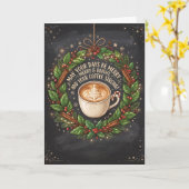 Carte de Noël Chaude au Chocolat Braw Wee (Fleur jaune)