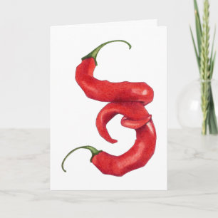 Carte de Noël chaude et épicée