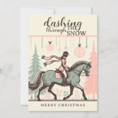 Carte de Noël Cheval (Devant)