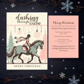 Carte de Noël Cheval