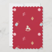 Carte de Noël Cheval à Bascule Vintage (Dos)