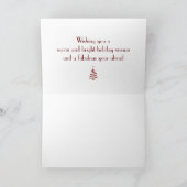 Carte de Noël "Cheval canadien traîneau" (Intérieur)