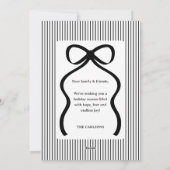 Carte de Noël Chic à Lettres Manuscrites (Dos)