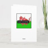 Carte de Noël chic Snowy Forest : Salutation gallo (Dos)