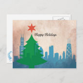 Carte de Noël Chicago (Devant / Derrière)