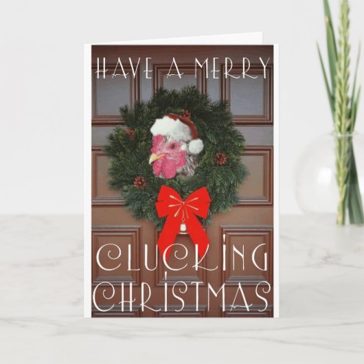 Carte de Noël Chickie Boom-Boom (Devant)