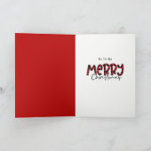 Carte de Noël Chien à Chien à Chien à Chien à Chie (Intérieur)