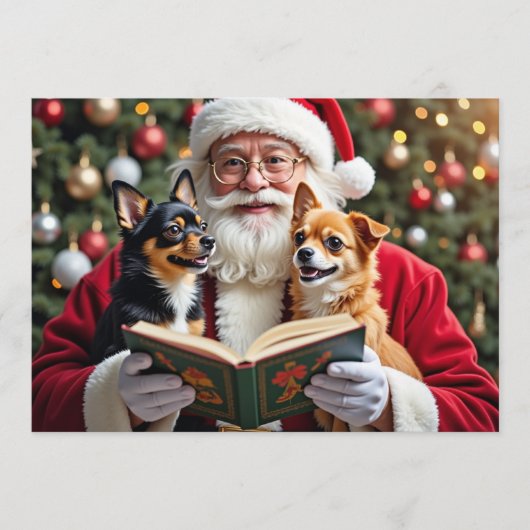 Carte de Noël Chihuahua (Devant)