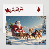 Carte de Noël Chihuahua (Devant / Derrière)