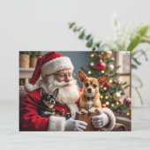 Carte de Noël Chihuahua (Debout devant)