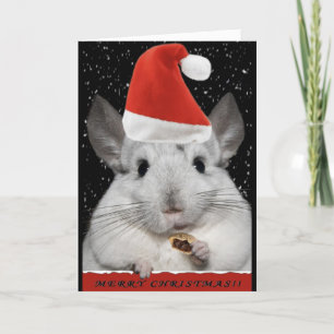 Carte de Noël Chinchilla