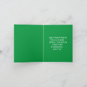 Carte de Noël chinoise avec des salutations chaleu (Intérieur)