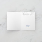 Carte de Noël Chiropractique du dos de Santa (Intérieur)