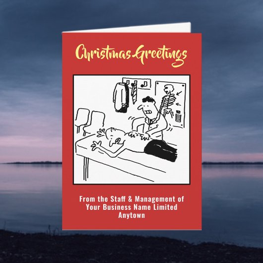 Carte de Noël Chiropraticien