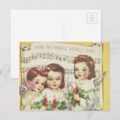 Carte de Noël Choir vintage (Devant / Derrière)