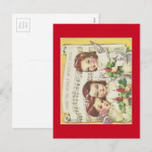 Carte de Noël Choir vintage (Devant / Derrière)