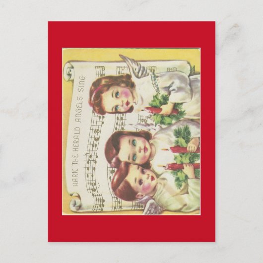 Carte de Noël Choir vintage (Devant)