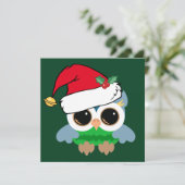 Carte de Noël chouette (Debout devant)