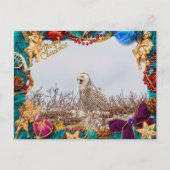 Carte de Noël Chouette neigeuse (Devant)