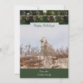 Carte de Noël Chouette neigeuse (Devant)