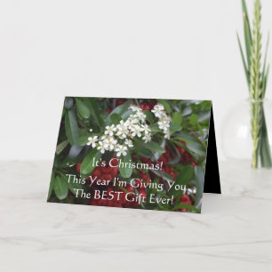 Carte de Noël chrétienne avec message évangélique