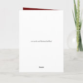 Carte de Noël chrétienne de Sainte Bible w/Verse (Dos)