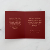 Carte de Noël chrétienne de Sainte Bible w/Verse (Intérieur)