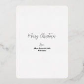 Carte de Noël chrétienne en feuille métallisée (Di (Verso)