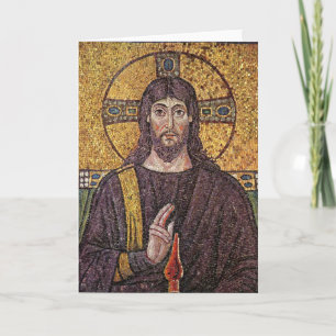 Carte de Noël Christ Mosaic