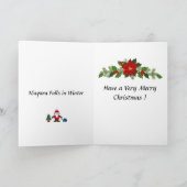 Carte de Noël - Chutes du Niagara en hiver (Intérieur)